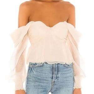 House of Harlot 1960 X Revolve Burna Blouse New w/ Tags